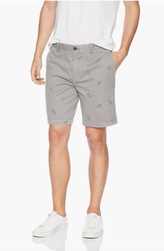 Photo 1 of AMAZON ESSENTIALS Mens Slim-Fit 9" Inseam Shorts Size 30 - Grey Pineapple
