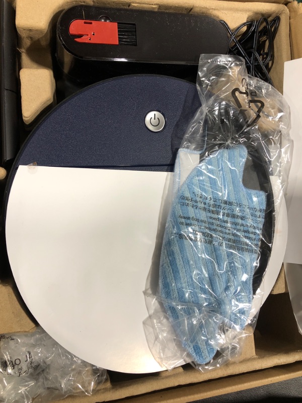 Photo 1 of OKP K3 Robot Vacuum Cleaner,Robotic Vacuum Cleaner with Self-Charging and 2000 Pa Strong Suction, Voice Control for Hardfloor and Carpet,Blue