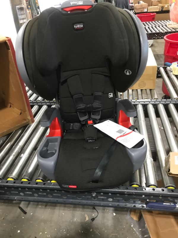 Photo 3 of Britax Grow with You ClickTight Plus Harness-2-Booster Car Seat, Jet Safewash Fabric ClickTight Plus Jet