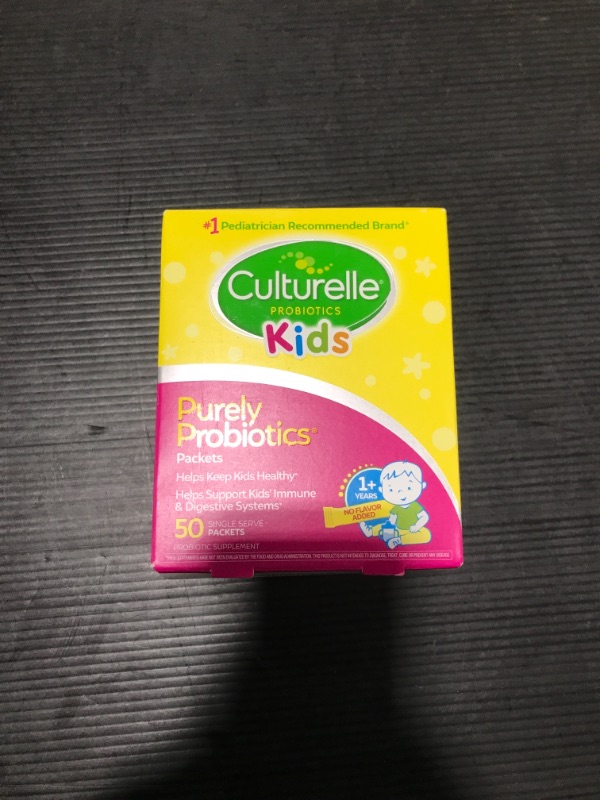 Photo 2 of Culturelle Kids Purely Probiotics Packets Daily Supplement, Helps Support Kids’ Immune and Digestive Systems, #1 Pediatrician Recommended Brand, Ages 1+, 50 Count Kids Packets - 50 Count--expires 12/24