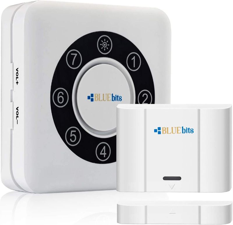 Photo 1 of BLUEbits® Open Window Door Detector Kit/ Opening Detection / 500 Feet Wireless Transmission Range / Home Security Alarm System (White 1 Receiver + 1 Contact Sensor)
