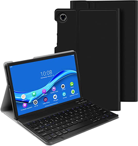 Photo 1 of XIWMIX Lenovo Tab M10 FHD Plus Keyboard Case 10.3 Inch (TB-X606F / TB-X606X), Slim Case Lightweight Smart Cover with Magnetically Detachable Wireless Bluetooth Keyboard for Lenovo Tab M10 Plus