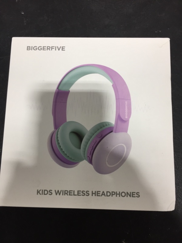 Photo 4 of BIGGERFIVE Kids Headphones, Wired Headphones for Kids Girls, 85/94dB Safe Volume Limited, Microphone, Foldable, 3.5mm Jack Stereo Children Teens Headphones for School/Travel/iPad/Tablet, Purple