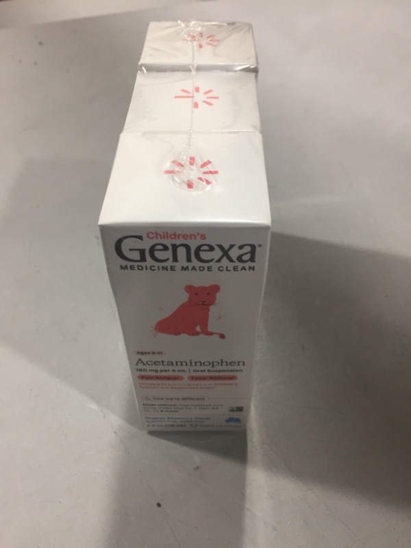 Photo 1 of Genexa Kids' Pain & Fever Relief - 4.0 Fl Oz BEST BY 04/2024
