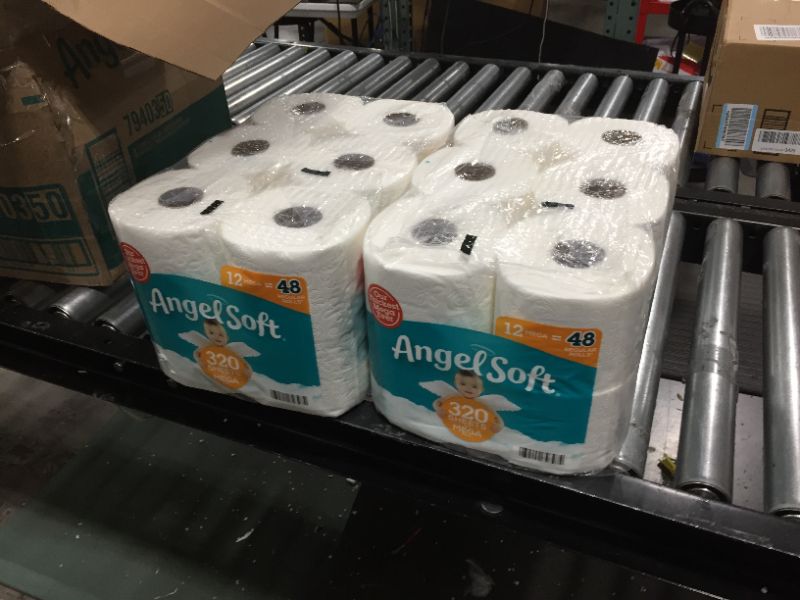 Photo 2 of Angel Soft® Toilet Paper, 12 Mega Rolls = 48 Regular Rolls, 2-Ply Bath Tissue 2PK
