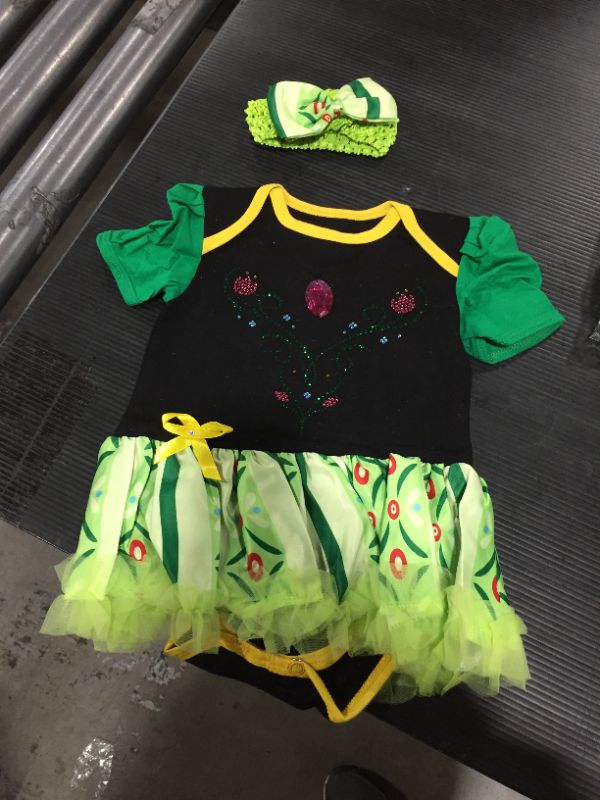 Photo 2 of Amedahk Baby Princess Coronation Costume Bodysuit Dress L Green
3PK