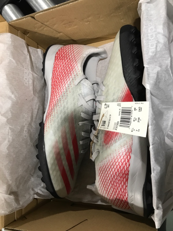 Photo 2 of Adidas X Ghosted .3 TF - Grey/Red size 7