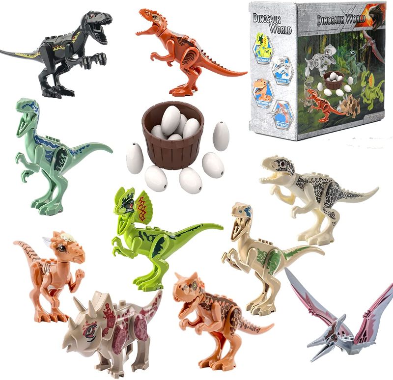 Photo 1 of Dinosaur Building Block Toy Jurassic Theme Dinosaur Eggs boy Girl Building Blocks Toy Birthday Gift Building Blocks Toys