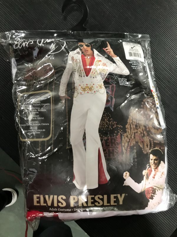 Photo 2 of Adult Deluxe Elvis Eagle Jumpsuit Costume--- size large
