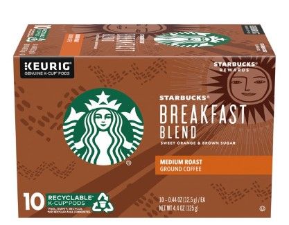 Photo 1 of EXP- NOV - 2022  - Starbuck K-Cup Breakfast Blend Coffee, 4.4 oz, 60 PODS TOTAL 
