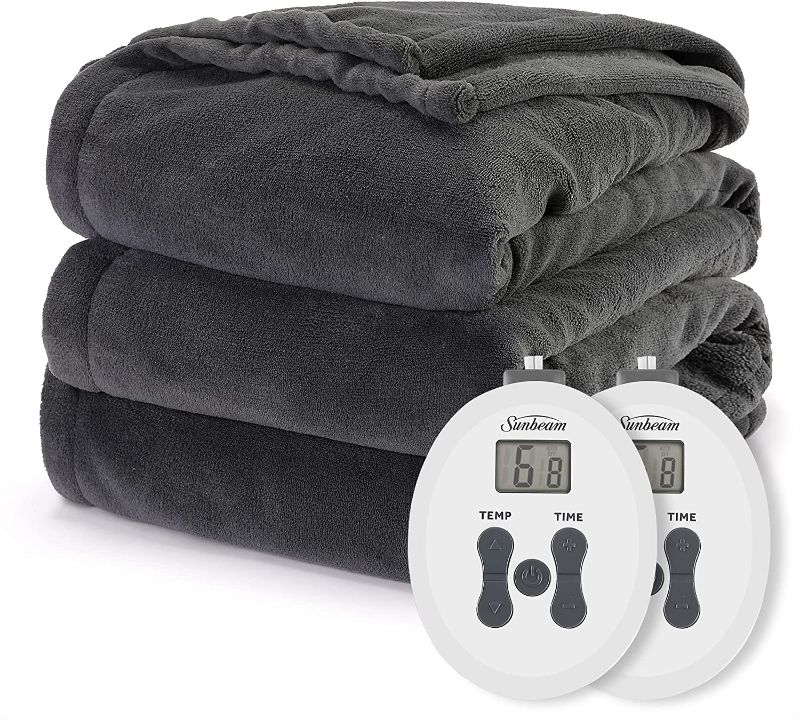Photo 1 of  Beautyrest Knit Micro-Fleece King Electric Blanket Bedding
