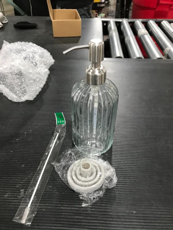 Photo 1 of 18OZ GLASS BOTTLE WITH PUMP