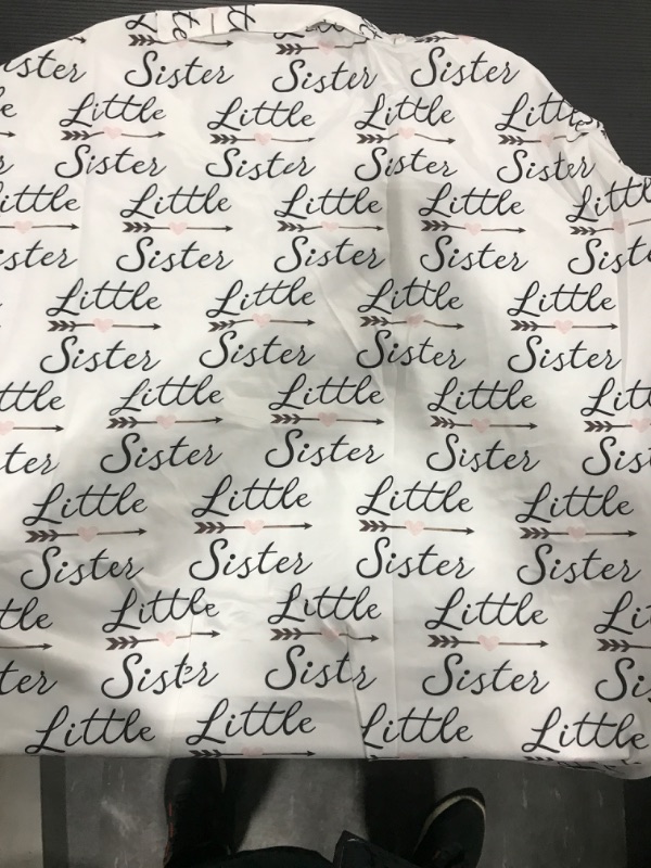 Photo 1 of newborn lounge pillow cover
(little sister)