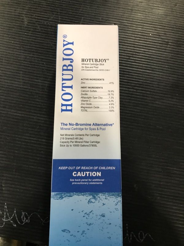 Photo 1 of HOTUBJOY Mineral Ion Cartridge Filter Stick Brings Crystal Clean Water to Your Pool,Spa and Hot Tub Without High Levels of Heavy Chemicals(1)
