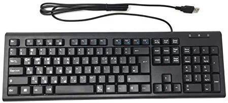 Photo 1 of Solidtek Bilingual Korean English Black USB Wired computer Keyboard (Certified Refurbished)
