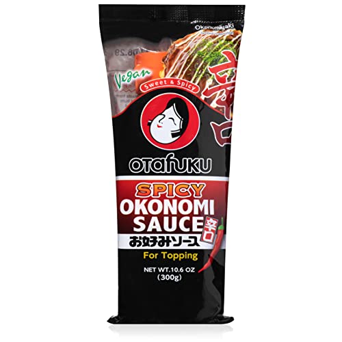 Photo 1 of Otafuku Sweet & Spicy Okonomi Sauce for Japanese Okonomiyaki, Sushi, Tonkatsu, and French Fries, Soy Free Vegetarian and Vegan, 10.6 OZ (300g)
