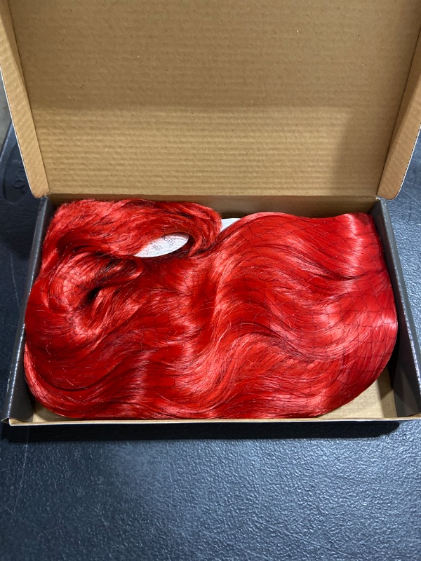 Photo 2 of BERON 14" Women Girls Short Curly Bob Wavy Wig Body Wave Halloween Cosplay Daily Party Wigs (Red) Red 14''