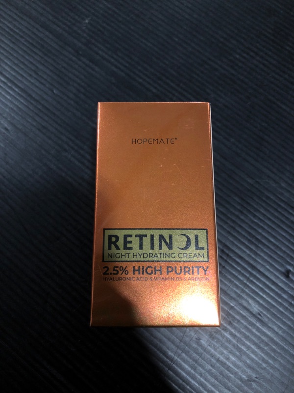 Photo 1 of Retinol Night Hydrating Cream, Reduce Wrinkles, Enhance Skin Radiance, Retinol Moisturizer Cream for Face, Neck, with Hyaluronic Acid, Vitamin B5, Arbutin, 1.7 FL OZ, 50 ML

