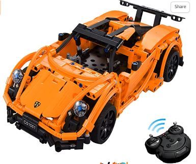 Photo 1 of Car Model Building Kit, Stem Toy Car Remote Control Model Race Car with V8 Engine , an Authentic Supercar (421 Pcs)