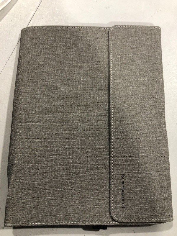Photo 1 of Case Cover for New Microsoft Surface Pro 8 Tablet,13 inch PU Leather Protective Shell (Light Grey)
