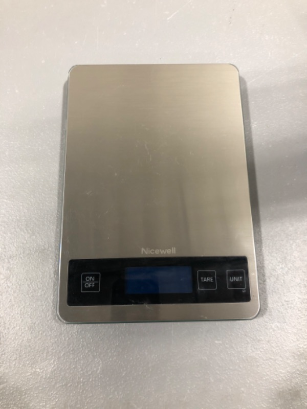 Photo 3 of Digital Kitchen Scale Weight Grams and oz for Cooking Baking, 1g/0.1oz Precise Graduation, Stainless Steel and Tempered Glass