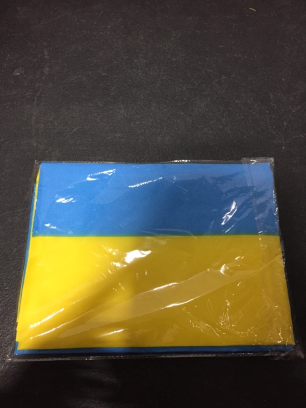 Photo 2 of 2 pack Ukraine Flag 3x5 FT National Polyester Flags, Banner Vivid Color Anti Fading for Outdoor,Indoor,Deco
