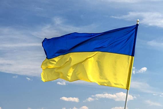 Photo 1 of 2 pack Ukraine Flag 3x5 FT National Polyester Flags, Banner Vivid Color Anti Fading for Outdoor,Indoor,Deco
