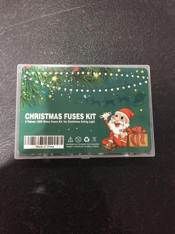 Photo 1 of VEXUNGA 5 Values 100 Pcs 125V Christmas Light Fuses Kit 5x20MM 3A 5A 125 Volt Max Fuse and 3.6X10MM ts-66 2.5 3 5 Amp 125V Mini Glass Fuses Replacement for Outdoor C9 String Xmas Lights Fan
