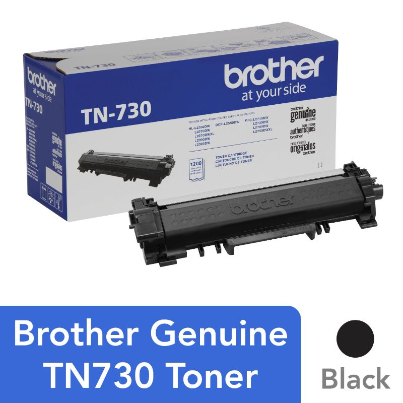 Photo 1 of Brother Genuine Standard-yield Printer Toner Cartridge TN730