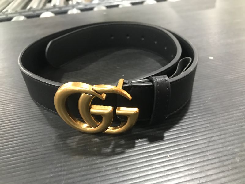 Photo 2 of GUCCI Leather belt with Double G buckle