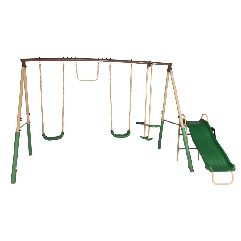 Photo 1 of ALEKO Outdoor Sturdy Child Swing Set Kids Playground with Slide
