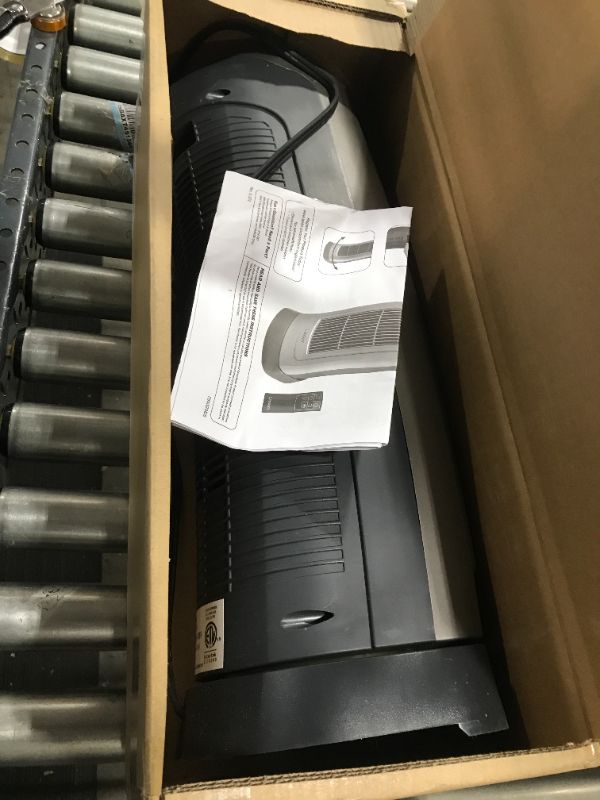Photo 1 of Lasko 1500W Digital Ceramic Space Heater with Remote, 755320, Silver