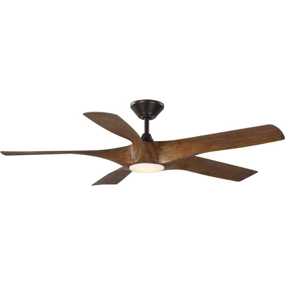 Photo 1 of ***SOLD FOR PARTS ONLY***Progress Lighting Vernal 60 in. 5-Blade LED Indoor/Outdoor SMART DC Ceiling Fan
