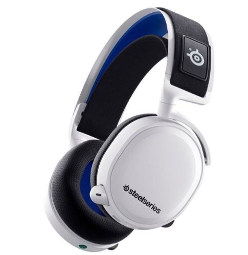 Photo 1 of SteelSeries - Arctis 7P+ Wireless Gaming Headset for PS5, PS4, PC, and Switch - White
