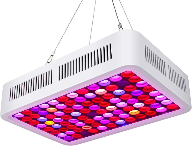 Photo 1 of Plants Led Grow Lights with Knob for Veg & Bloom Mode, Grow Lamp 600W 192pcs LEDs Dimmer Indoor Plant Lights with Daisy Chain (Multi-Spectral)
