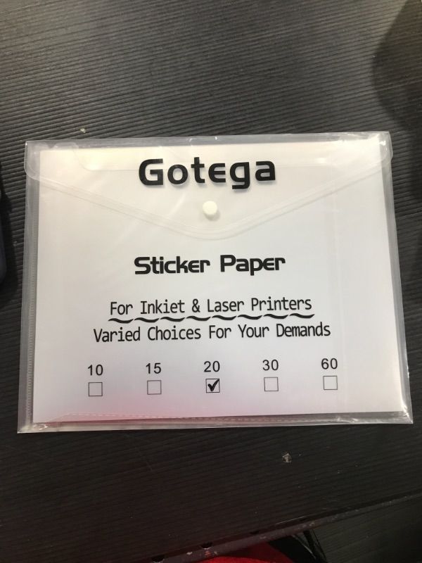 Photo 1 of Holographic Printable Vinyl Sticker Paper 20 Sheets for Inkjet & Laser Printer Holographic Waterproof Sticker Paper Printable Vinyl 8.5 x 11 Inch Matte Silver