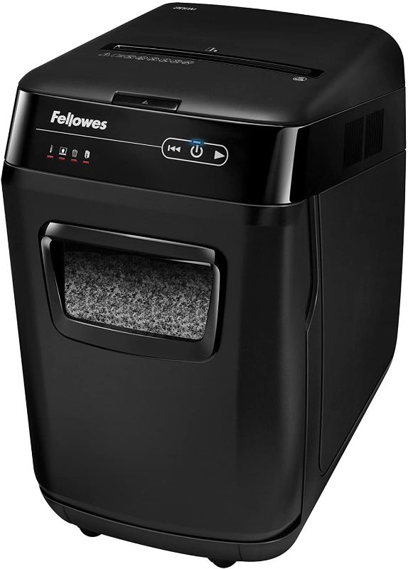 Photo 1 of Fellowes 4656201 Automax 200m Auto Feed Shredder 200 Sheet Capacity Black