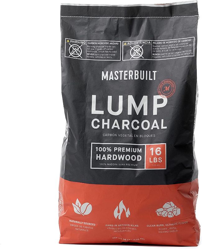 Photo 1 of  PACK OF 2  Masterbuilt MB20091621 Lump Charcoal 16 Pound, Black
