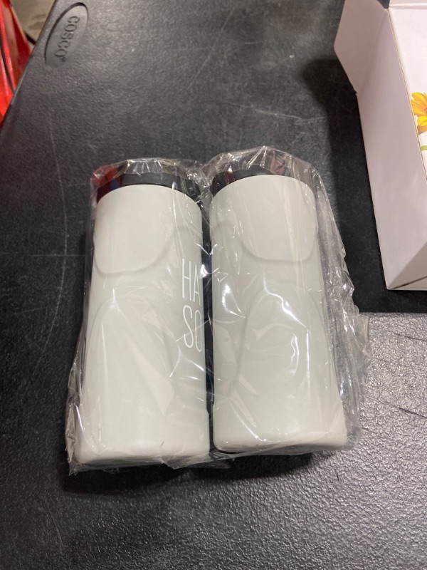 Photo 1 of 2 Pack Dish Soap Dispenser for Kitchen Sink, Easy Squeeze Kitchen Soap Dispenser, Refillable Dish Soap Bottle Squeeze is Easy to Fill on The Kitchen Counter 8.5 oz, 2.4 x 2.4 x 5.5 inches (Gray)
