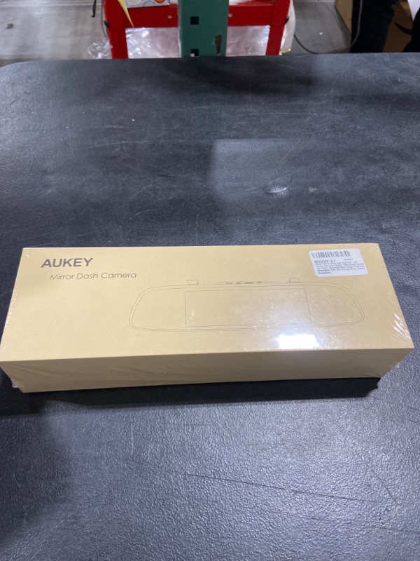 Photo 1 of AUKEY Mirror Dash Cam 6.8 inches LCD Touchscreen Car Camera with 1080P Front Camera and 720P Water-Resistant Rear Camera Backup Camera with Parking Mode, Motion Detection, G-Sensor, Loop /
FACTORY SEALED 
