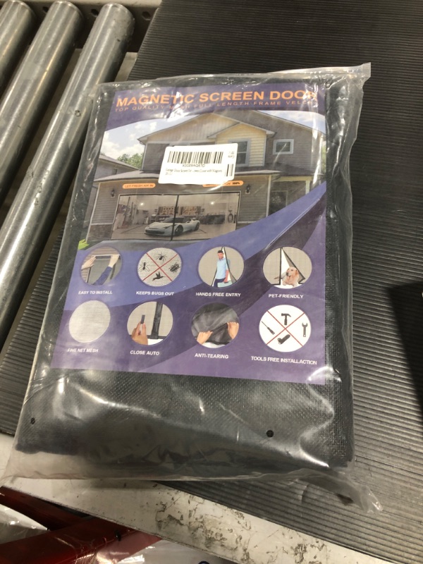 Photo 1 of 2022 New Magnetic Garage Door Screen for 1 Car Garage, 8.3x7.15FT Garage Screen Door Kit, Garage Net Screen,Fiberglass Hands Free Mesh Screen Door-Easy to Install

