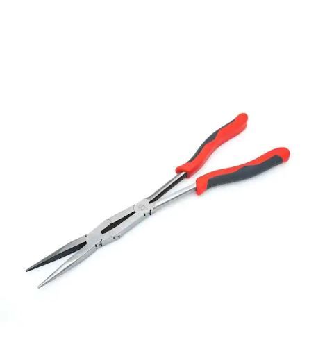 Photo 1 of 13 in. x 2 Long Nose Pliers with Dual Material Handle
