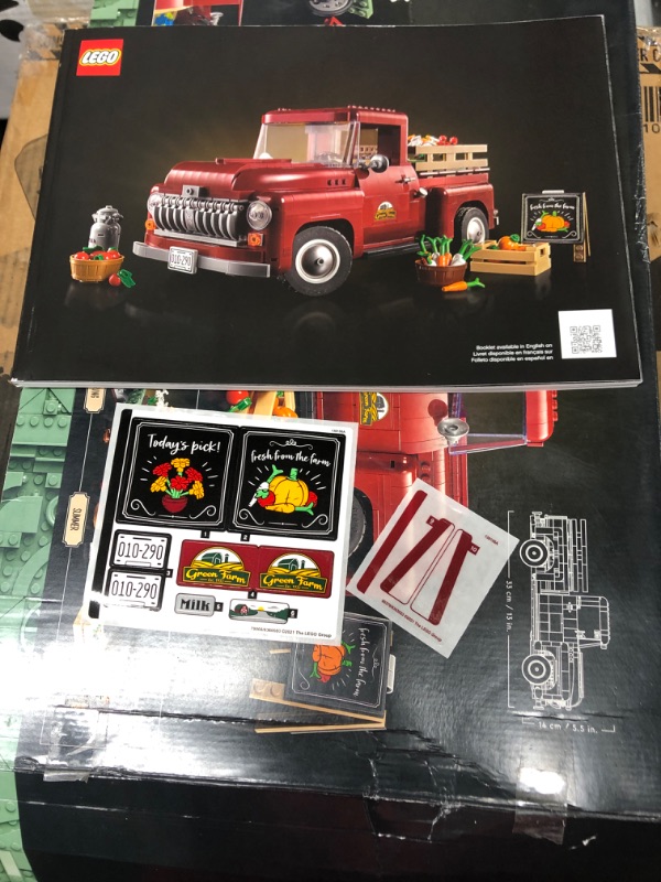 Photo 6 of LEGO Icons Pickup Truck 10290 Building Set for Adults (1677 Pieces) Frustration-Free Packaging