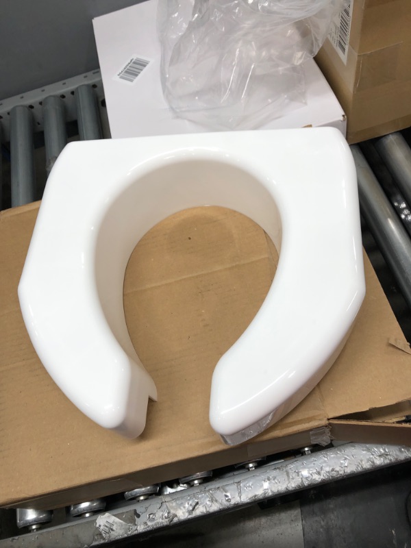 Photo 2 of SP Ableware Basic Open-Front 3-Inch Elevated Toilet Seat for Standard/Elongated Toilets - White (725790000) Universal