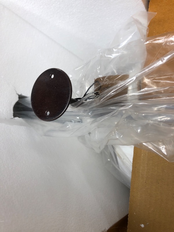 Photo 1 of Creative Co-op DA6548 Metal Wall Sconce with Bronze Finish & Round White Shade