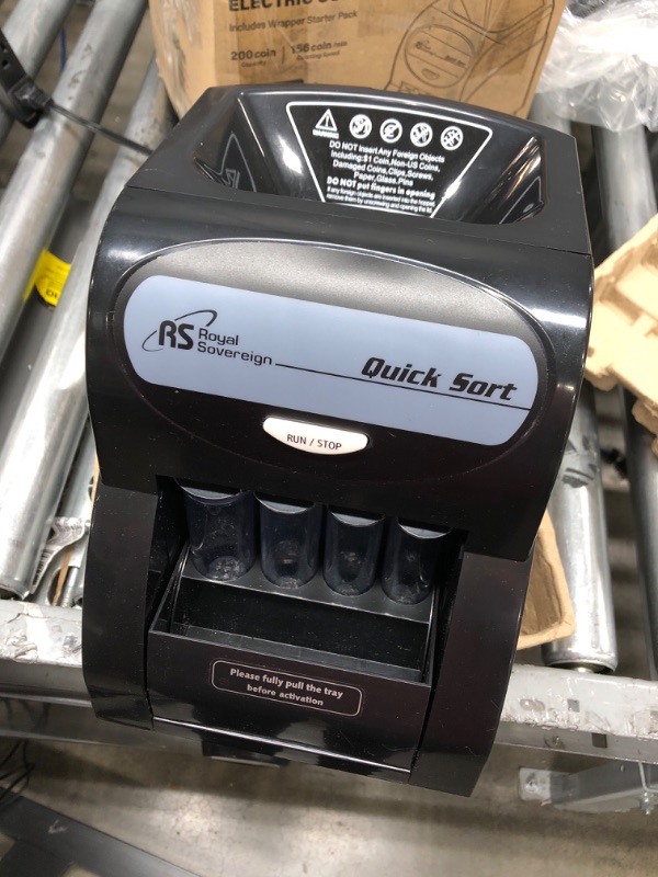 Photo 3 of Royal Sovereign Electric Coin Sorter, Patented Anti-Jam Technology, 1 Row of Coin Counting (QS-2AN)