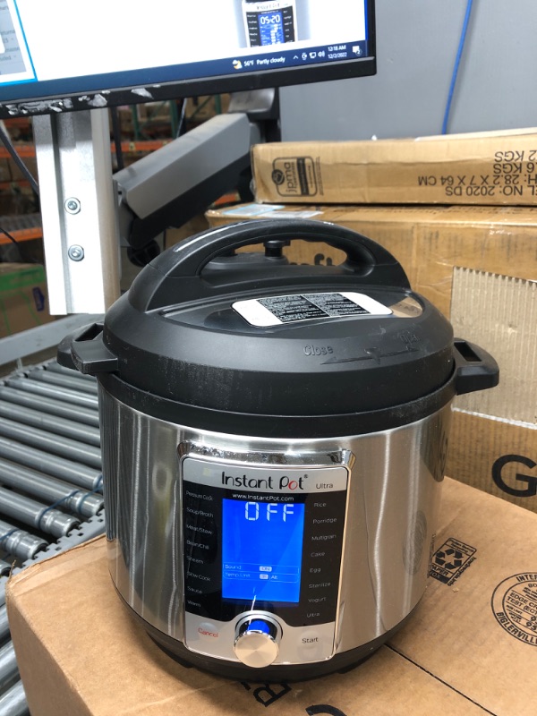 Photo 1 of Instant Pot Ultra, 10-in-1 Pressure Cooker, Slow Cooker, Rice Cooker, Yogurt Maker, Cake Maker, Egg Cooker, Sauté, and more, Includes App With Over 800 Recipes, Stainless Steel, 6 Quart