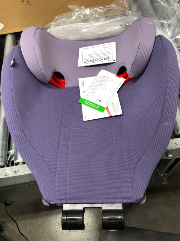 Photo 2 of Britax Highpoint Backless Belt-Positioning Booster Seat, SafeWash Purple Ombre
