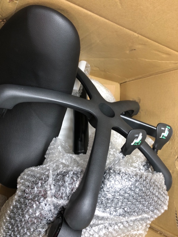 Photo 2 of YXLLUX Saddle Stool Chair with Backrest Ergonomic Rolling Swivel Hydraulic for Salon,Home,Office,Spa,Massage,Dentist,Clinic