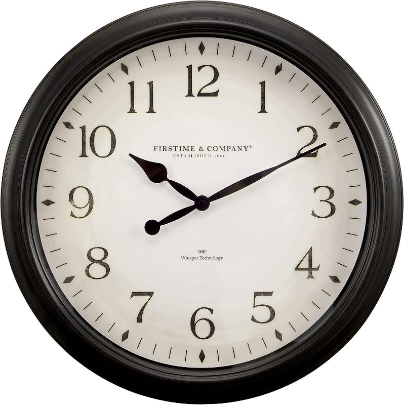 Photo 1 of FirsTime & Co.® Avery Whisper Wall Clock, American Crafted, Oil Rubbed Bronze, 20 x 2 x 20,